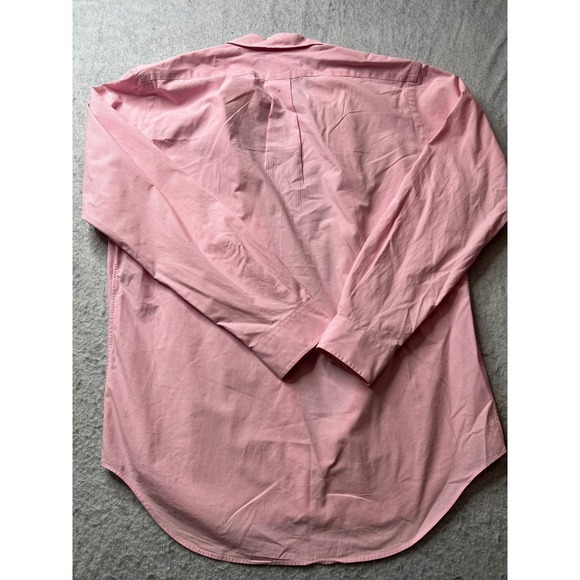 Ralph Lauren Pink Gingham Classic Fit Button Down Shirt Men Size 15 32/33 - Picture 3 of 7
